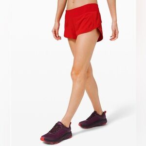 Lululemon Speed Up Shorts - 2.5” - Dark Red - Size 6